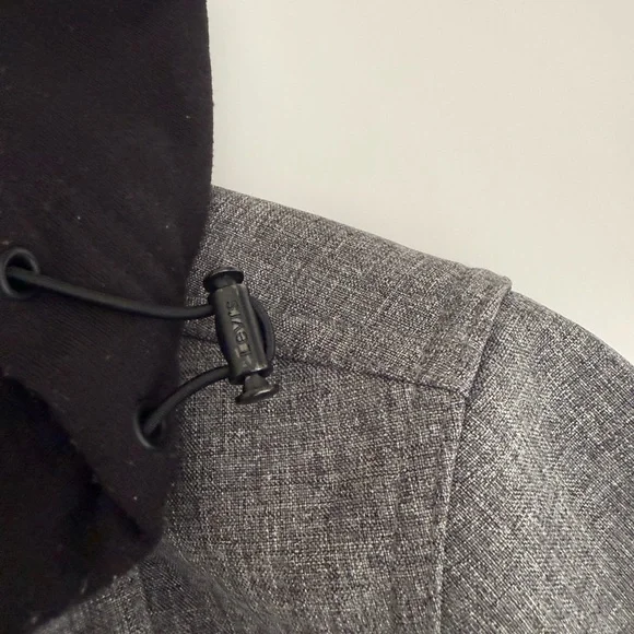 Levi's Men's Gray Thick Jacket with‎ Black Hood - Size S - Picture 9 of 11